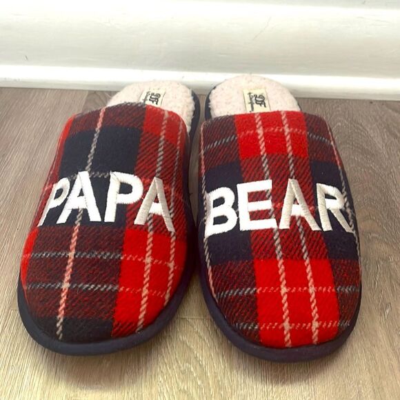 Men’s DF by Dearfoams Papa Bear Slippers Size 11-12 - Picture 1 of 7